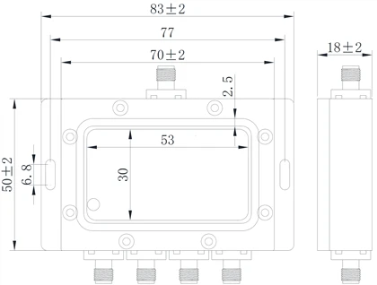 Koaxial aflgjafi 4 Watt