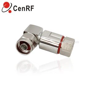 RF-tengi N-Male Rétt horn fyrir 1/2 ”Lágatapsstreng